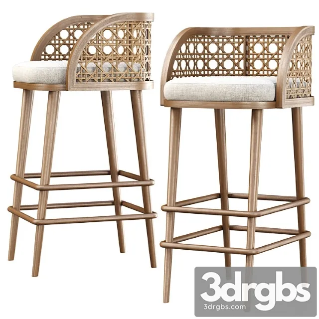 Rimma Rattan Bar Stool Ds67 Dereviannyi Barnyi Stul 3D Model Download Rimma Rattan Bar Stool Ds67 Dereviannyi Barnyi Stul 3D Model Download