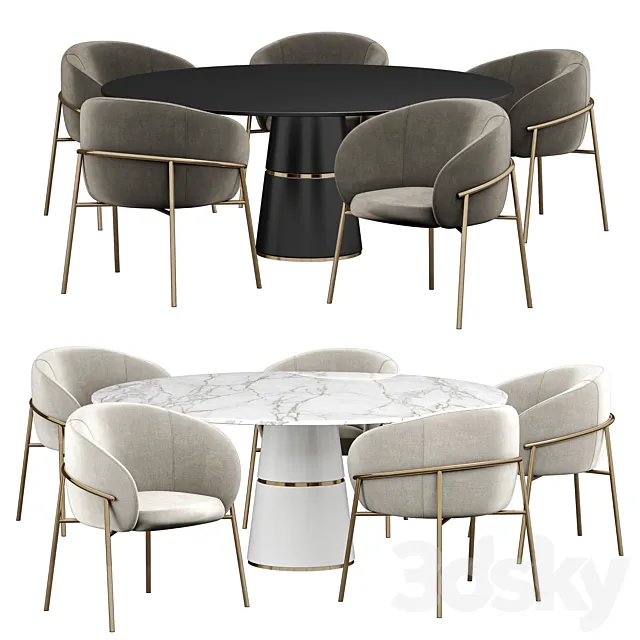 Rimo dinning set 3D Model