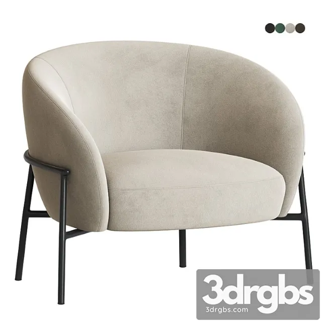 Rimo Lounge Chair Parla 1 3D Model Download