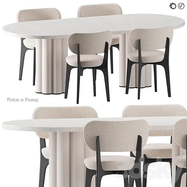 Riner and Reids Dining Group 3D Model