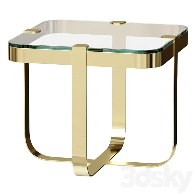 Ring Square Side Table 3D Model Ring Square Side Table 3D Model