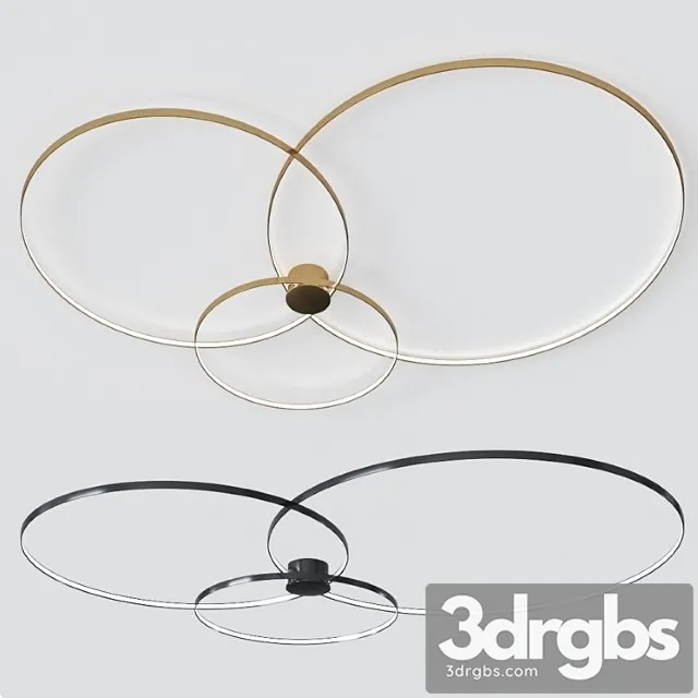 Rings Ceiling Lamp By Zava 3D Model Download