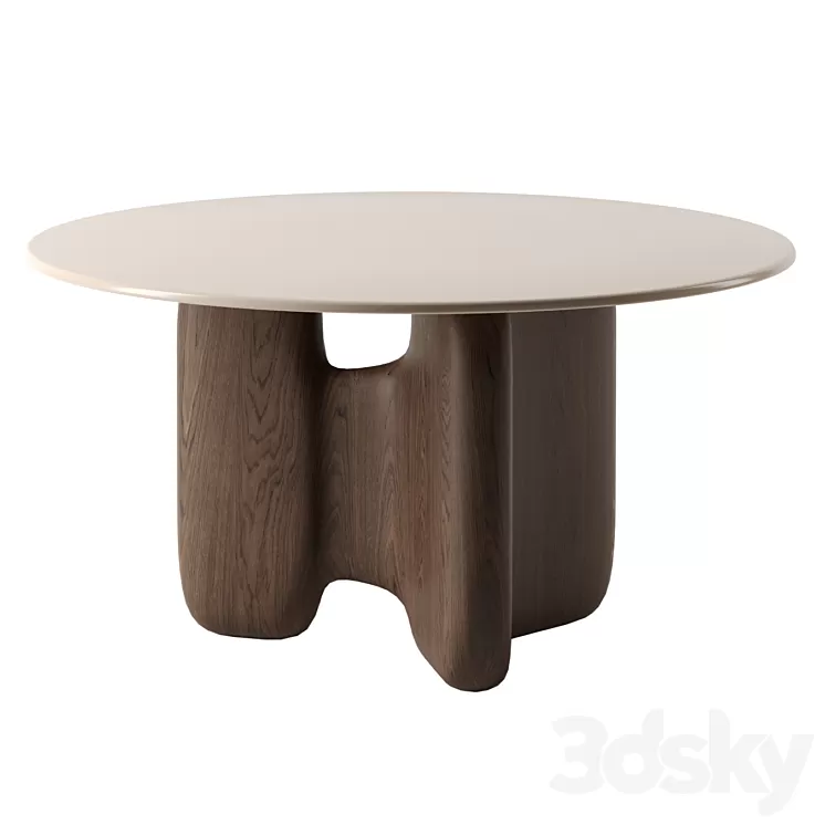 RIO IPANEMA dining table by Roche Bobois 3D Model RIO IPANEMA dining table by Roche Bobois 3D Model
