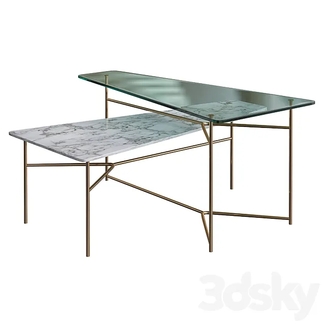 Rioalto Coffee Table Reflex Angelo 3DModel Rioalto Coffee Table Reflex Angelo 3DModel