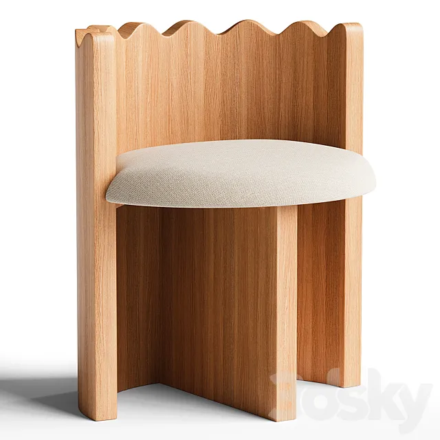 Ripple Accent Chair 3D Model Ripple Accent Chair 3D Model