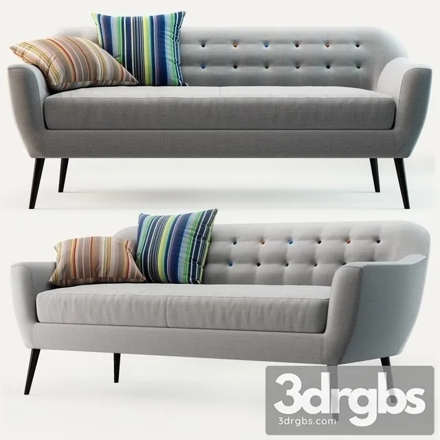 Ritchie 3 Seater Sofa 3D Model Download