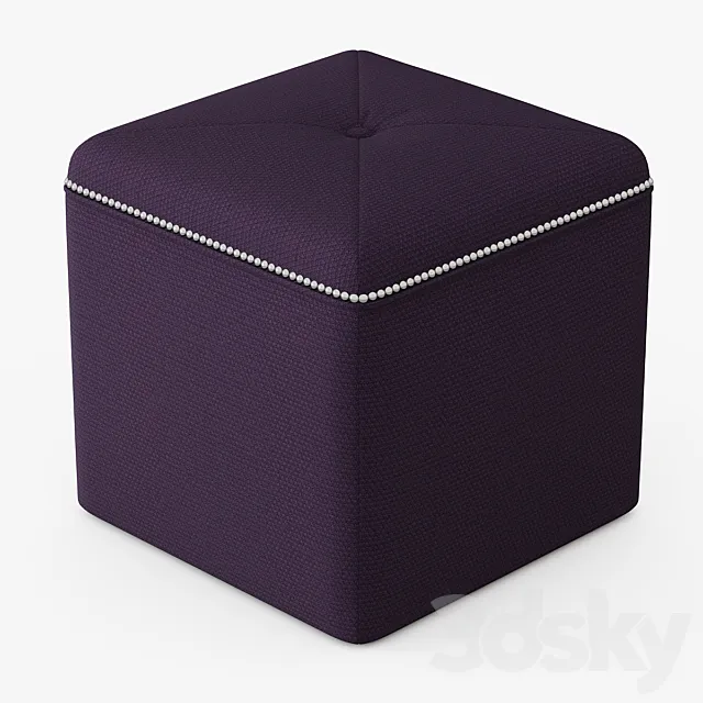 Ritz Cube Ottoman 3DModel Ritz Cube Ottoman 3DModel