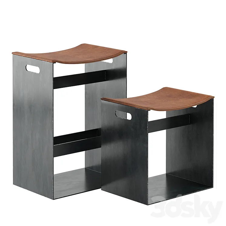 Riva 1920 Barney Stool Small and Big 3D Model Free Download Riva 1920 Barney Stool Small and Big 3D Model Free Download