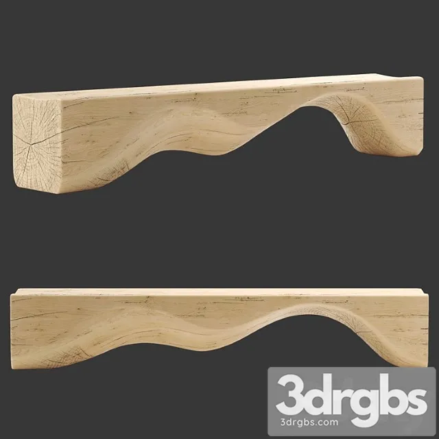 Riva 1920 – mountains bench 2 3D Model Download