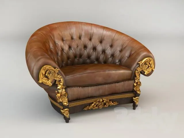 Riva Armchair 3D Model