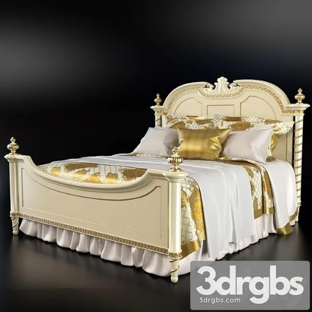 Riva Mobile DArte Hermitage Collection Bed 3D Model Download Riva Mobile DArte Hermitage Collection Bed 3D Model Download