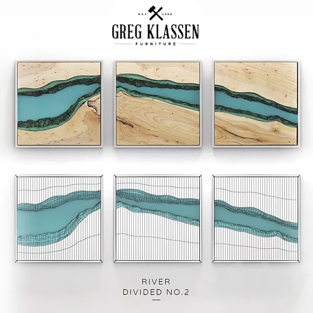 RIVER DIVIDED 3DModel RIVER DIVIDED 3DModel