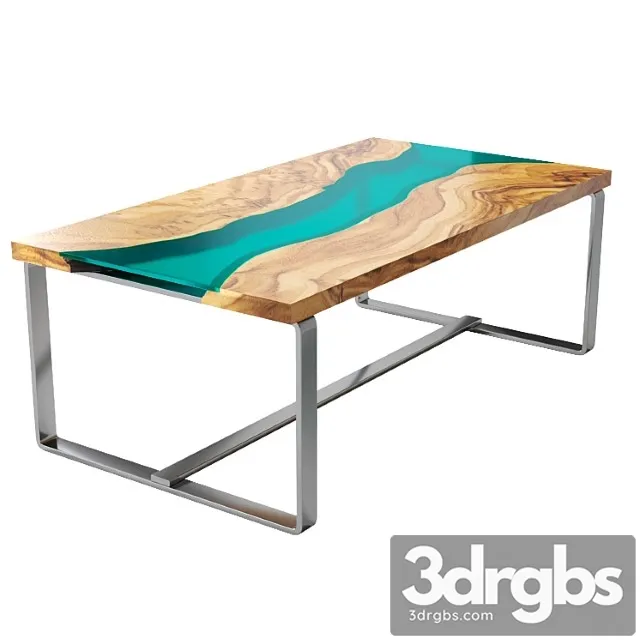 River Olive Wood Table 3D Model Download River Olive Wood Table 3D Model Download