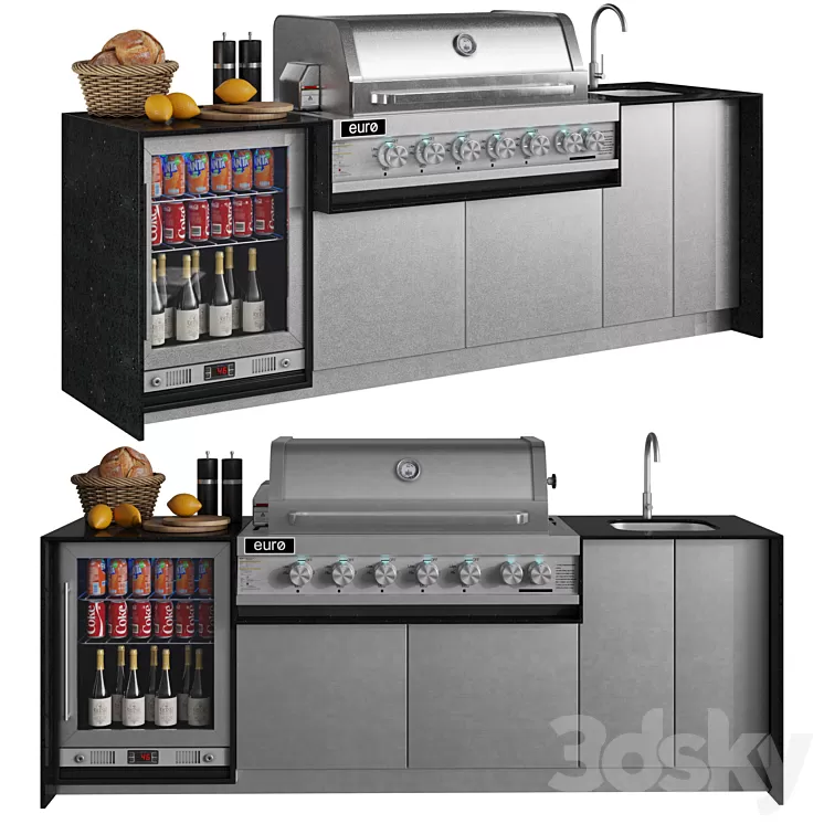 Riverina Outdoor Kitchen 3D Model Riverina Outdoor Kitchen 3D Model