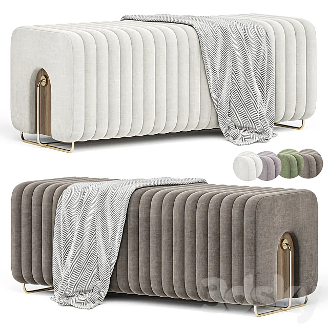 Rivers Bench By Mezzo 3D Model