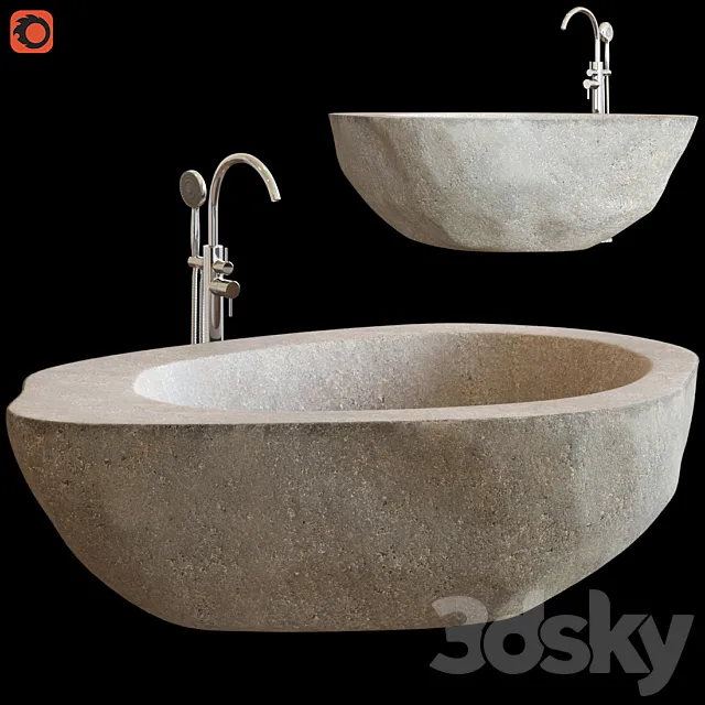 Riverstone bath 3D Model