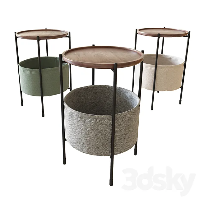Rivet Meeks Round Side Table 3DModel
