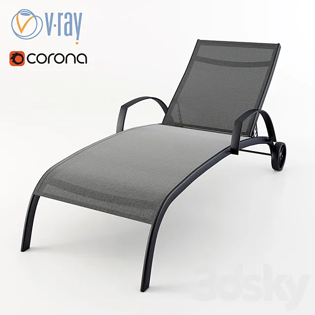 Riviera Liegestuhl. Interio 3D Model