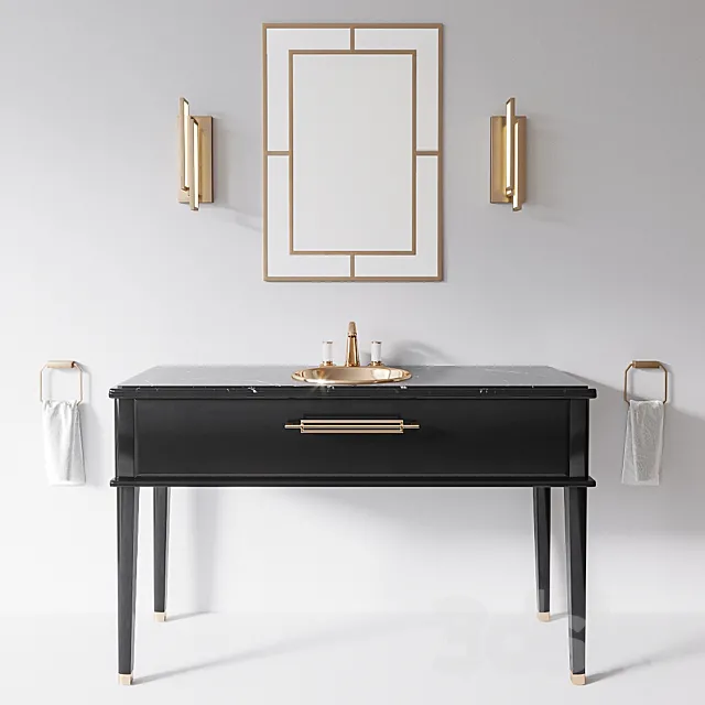 Riviere Black Nero Marquinia by Oasis Group 3DModel