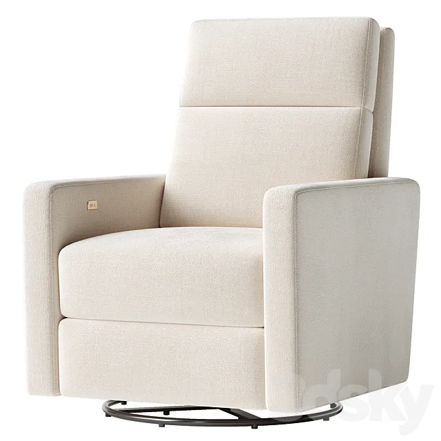 Rixby Natural Nursery Power Recliner 3D Model Rixby Natural Nursery Power Recliner 3D Model