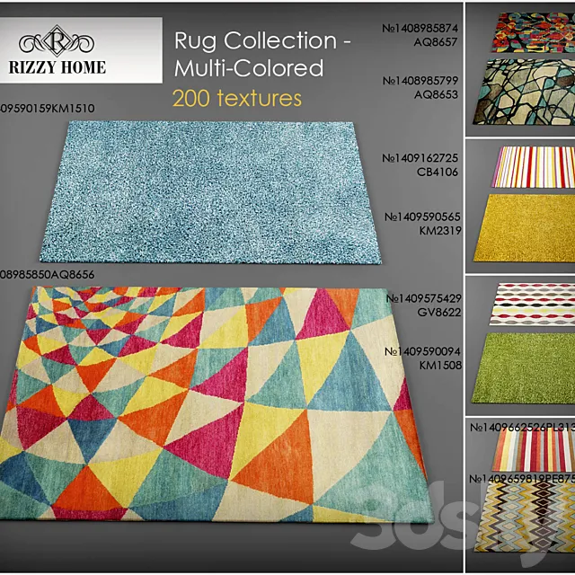 Rizzy Home rugs – Multi-colored 3DModel Rizzy Home rugs – Multi-colored 3DModel