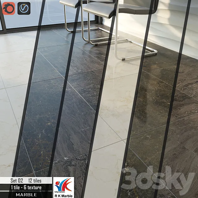 RK Marble Set 02 3DModel RK Marble Set 02 3DModel