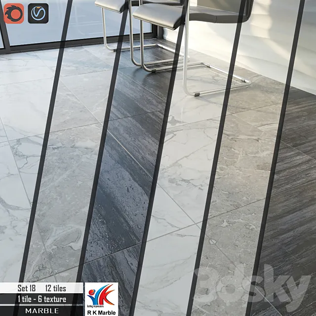 RK Marble Set 18 3DModel RK Marble Set 18 3DModel