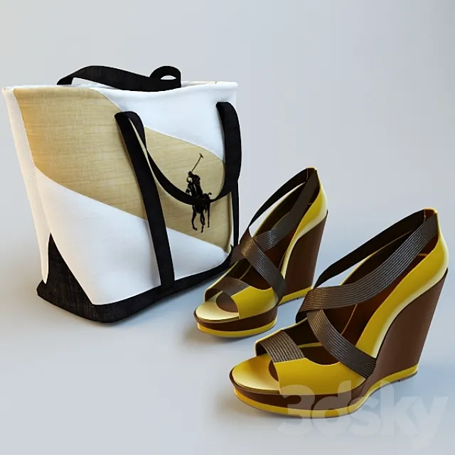 RL bag and shoes 3D Model