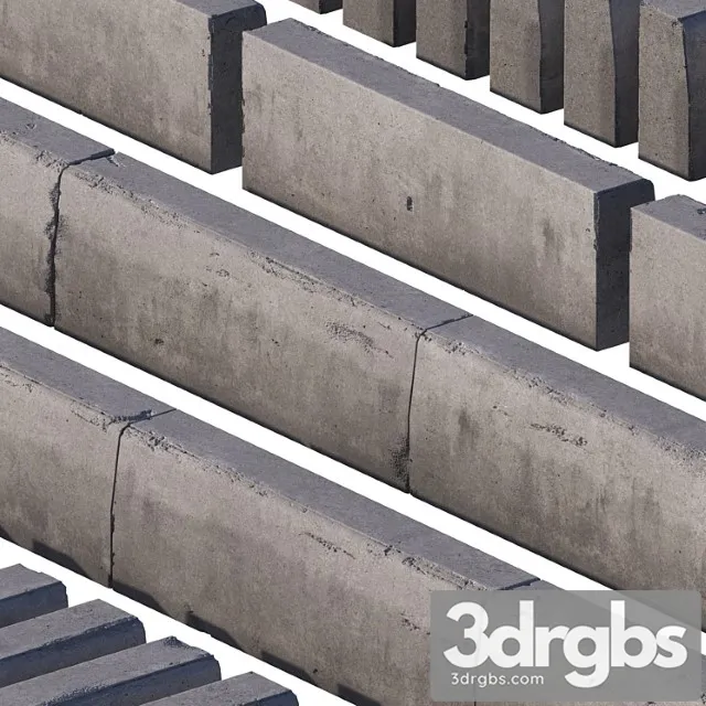 Road Curb 3D Model Download