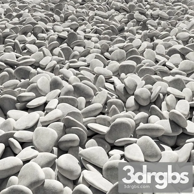 Road From White Pebble No 3 3D Model Download