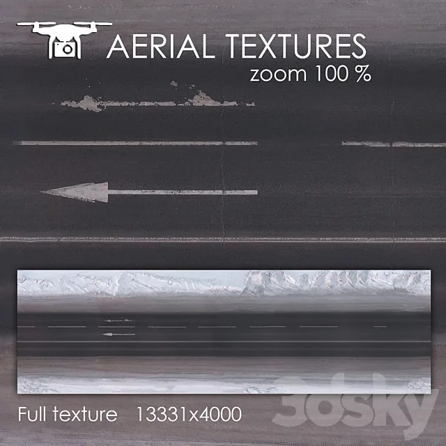 Road in winter 211 3D Model