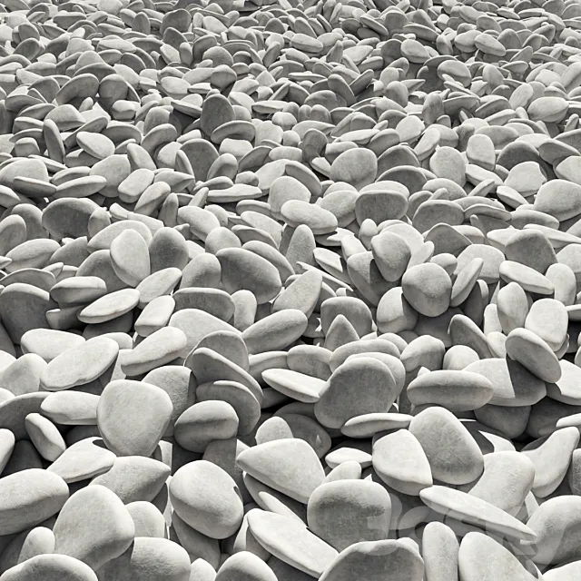 Road white pebble No. 3 _ Road from white pebble No. 3 3D Model Road white pebble No. 3 _ Road from white pebble No. 3 3D Model