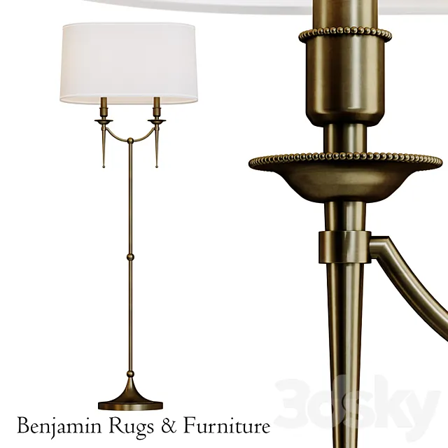 Robert Abbey Cedric Floor Lamp.3 3D Model Robert Abbey Cedric Floor Lamp.3 3D Model