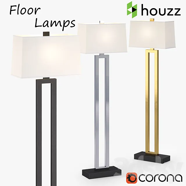 Robert Abbey Doughnut Floor Lamp 3D Model Robert Abbey Doughnut Floor Lamp 3D Model