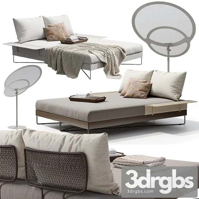 Roberti coral reef 9805 day-bed 2 3D Model Download