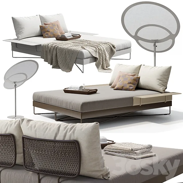 ROBERTI CORAL REEF 9805 Day-bed 3DModel ROBERTI CORAL REEF 9805 Day-bed 3DModel