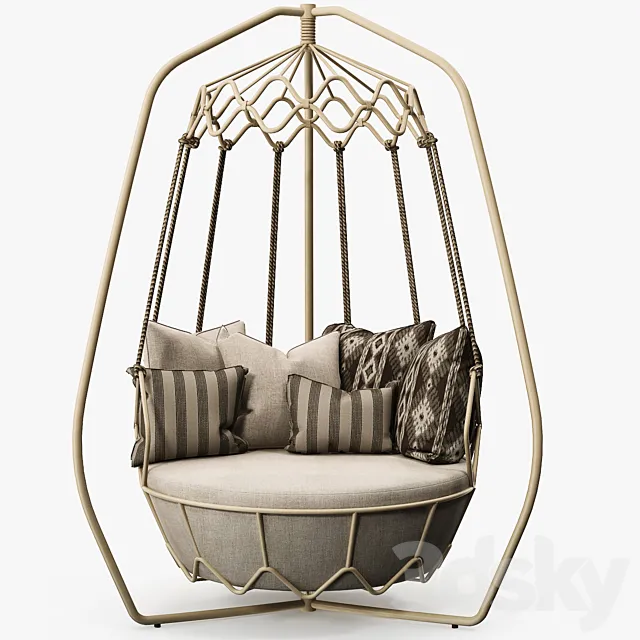 Roberti Rattan – Gravity swing sofa 3D Model