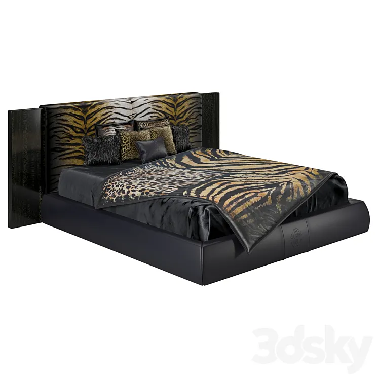 Roberto Cavalli Morne Bed 3D Model Free Download