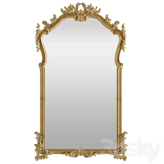 Roberto Giovannini ART. 1332 18th Century French Style Giltwood Classical Mirror Frame 3D Model