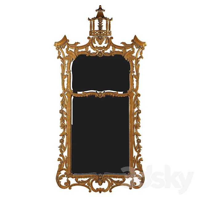 Roberto Giovannini MIRROR FRAME WITH DIVIDED MIRRORS ART 522 3D Model