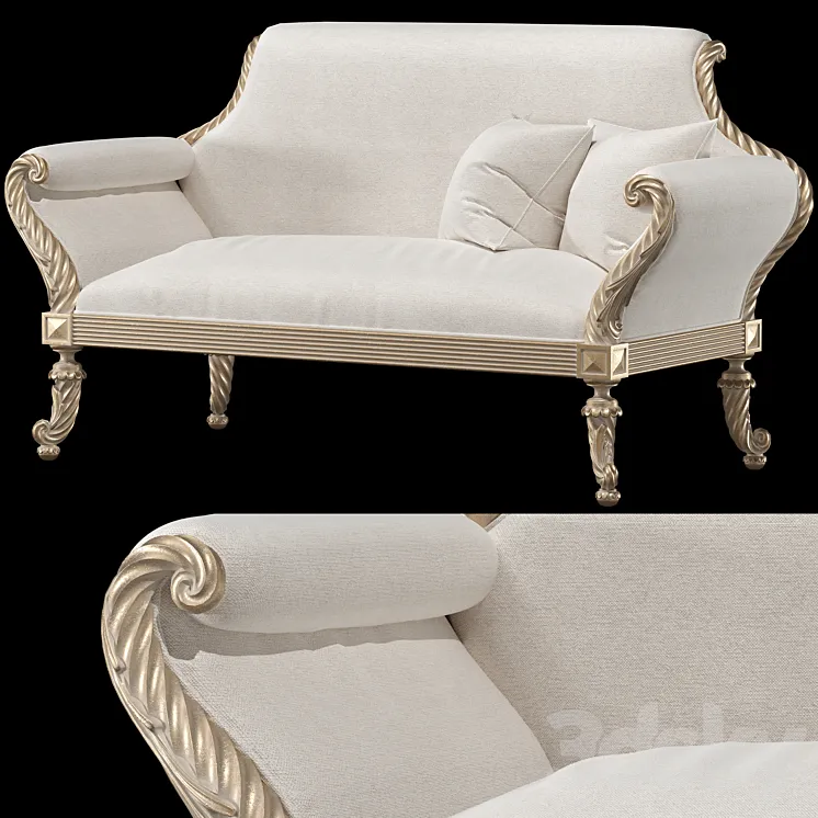 roberto giovannini sofa art 676 3D Model Free Download