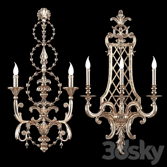 roberto giovannini wall light art 1042 3D Model roberto giovannini wall light art 1042 3D Model