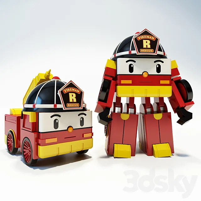 Robocar Poly – Roy 3DModel Robocar Poly – Roy 3DModel