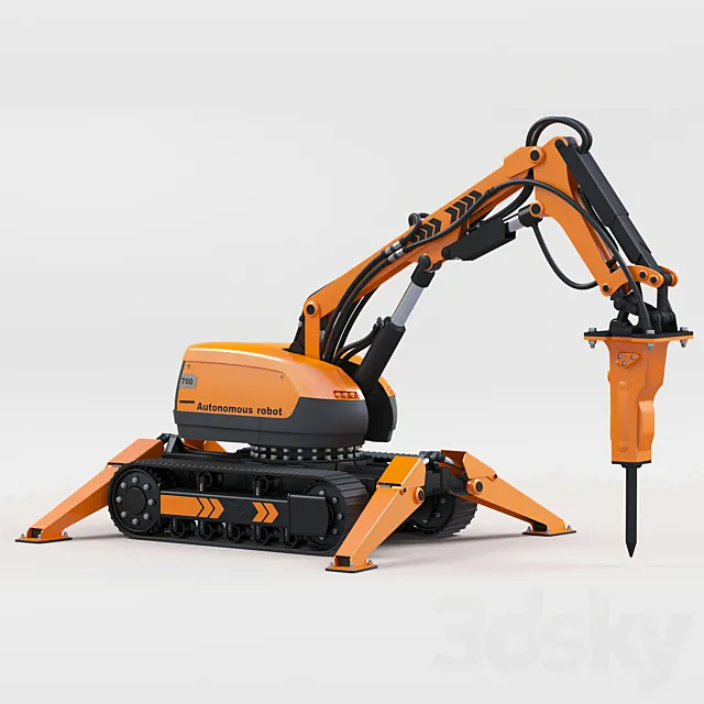 Robotic arm 3D Model Robotic arm 3D Model