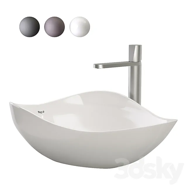 Roca Ohtake washbasin 3D Model Roca Ohtake washbasin 3D Model