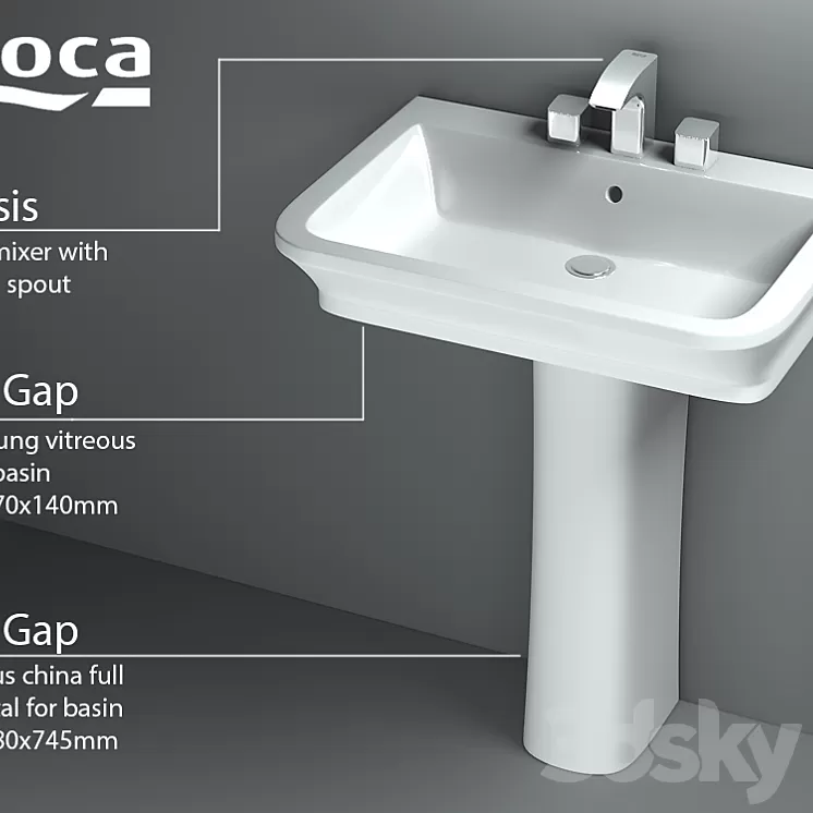 Roca The Gap Serie 3D Model