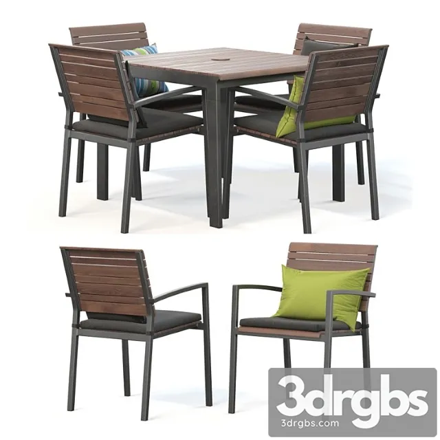 Rocha ii dining set 2 3D Model Download