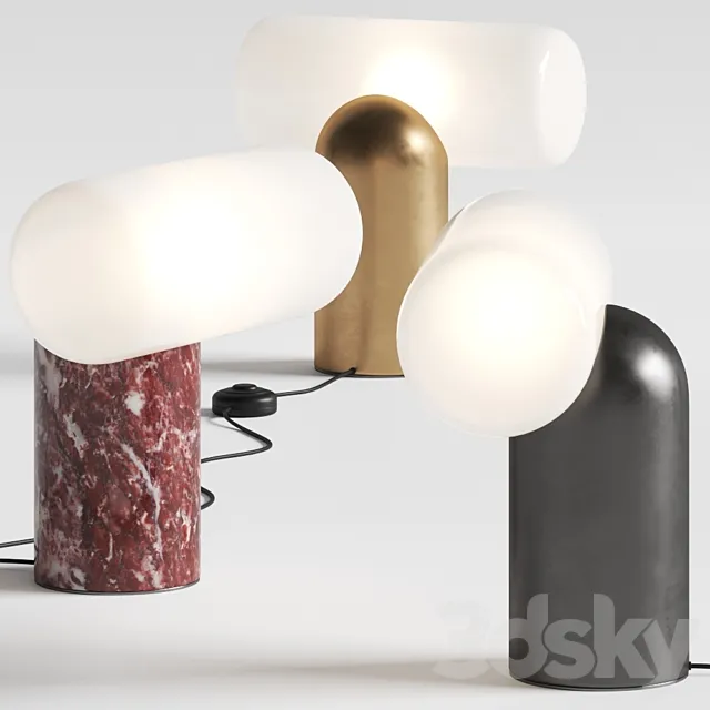 Roche Bobois Amor Table Lamps 3DModel