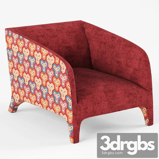 Roche Bobois Arcade Armchair 3D Model Download