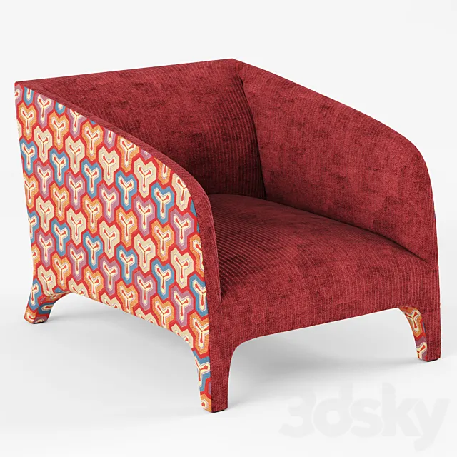 Roche Bobois ARCADE ARMCHAIR 3D Model